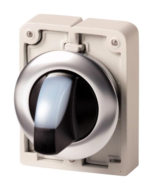 M30C-FWLK-W SWITCH ACTUATOR, 30MM ILL SELECTOR, WHT EATON MOELLER