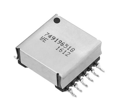 749196528 PULSE TRANSFORMER, 1:1:1:1:1:1, 12UH WURTH ELEKTRONIK