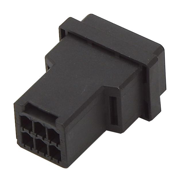 178964-3 PLUG HOUSING, 6POS, GF POLYESTER, BLACK AMP - TE CONNECTIVITY