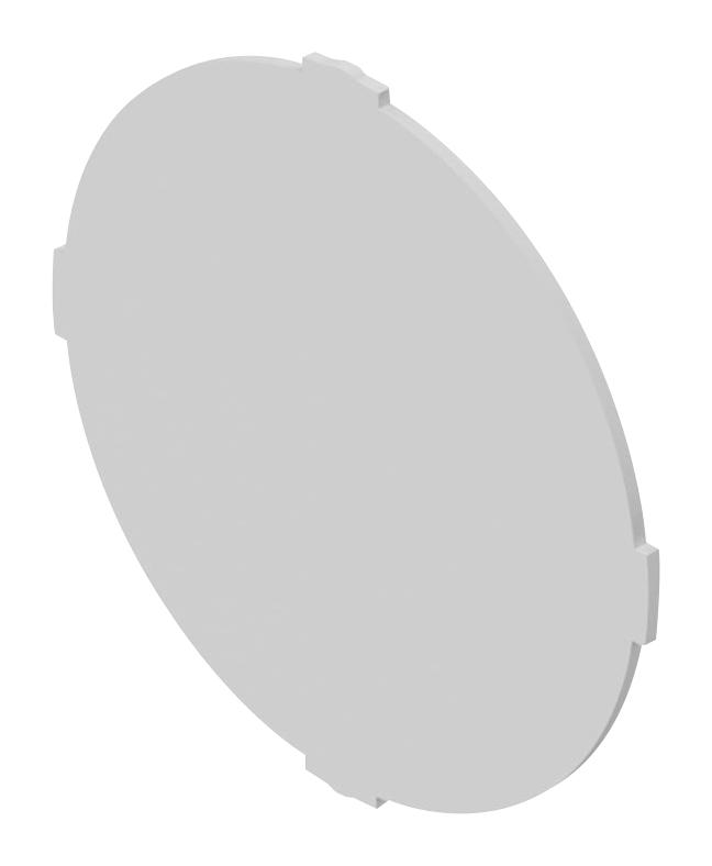 704.609.9 MARKING PLATE, ROUND/FLUSH, PLASTIC, WHT EAO