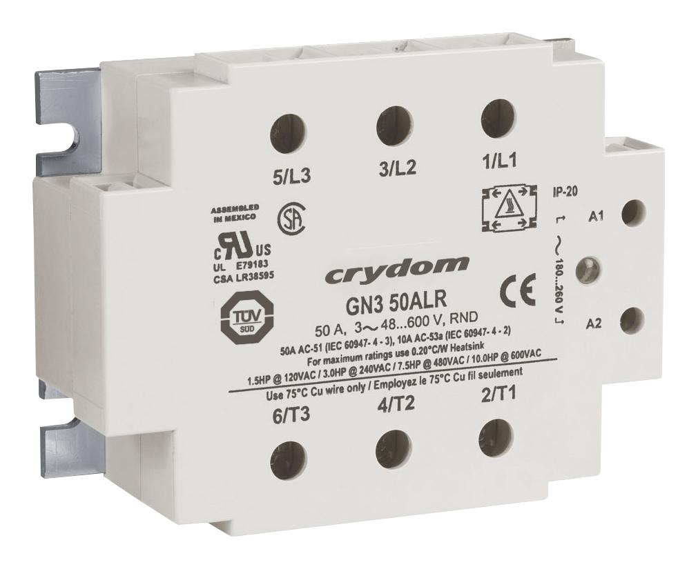 GN350ESZ SOLID STATE RELAY, 50A, 18-36VAC, PANEL SENSATA/CRYDOM