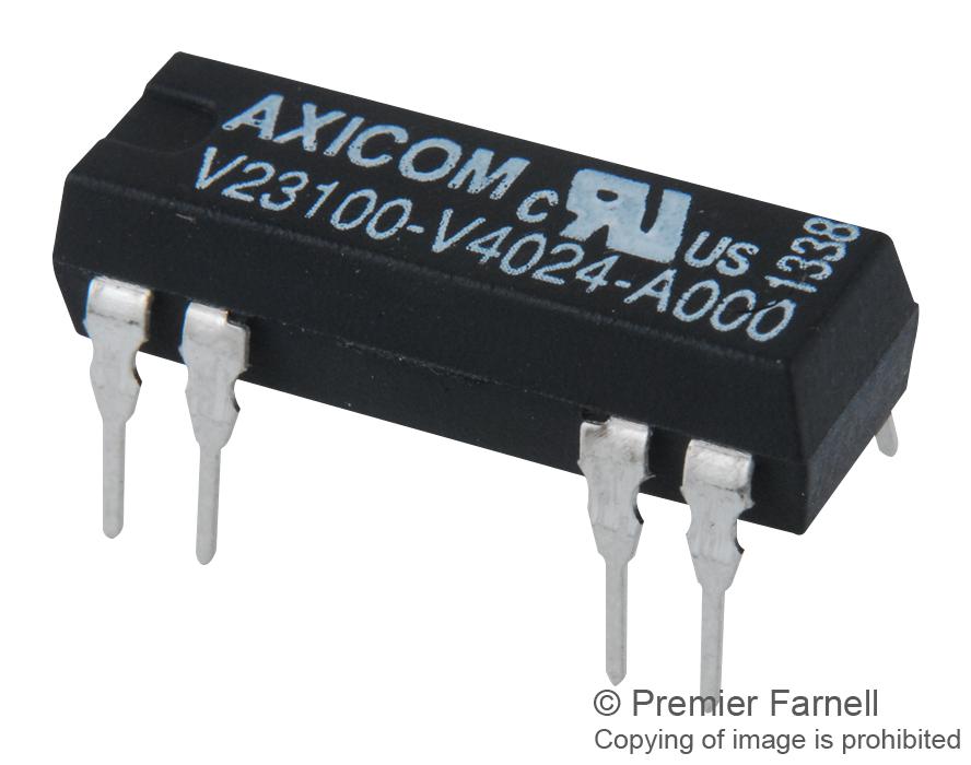 V23100V4312C010 REED RELAY, SPDT, 1A, 200V, THROUGH HOLE AXICOM - TE CONNECTIVITY