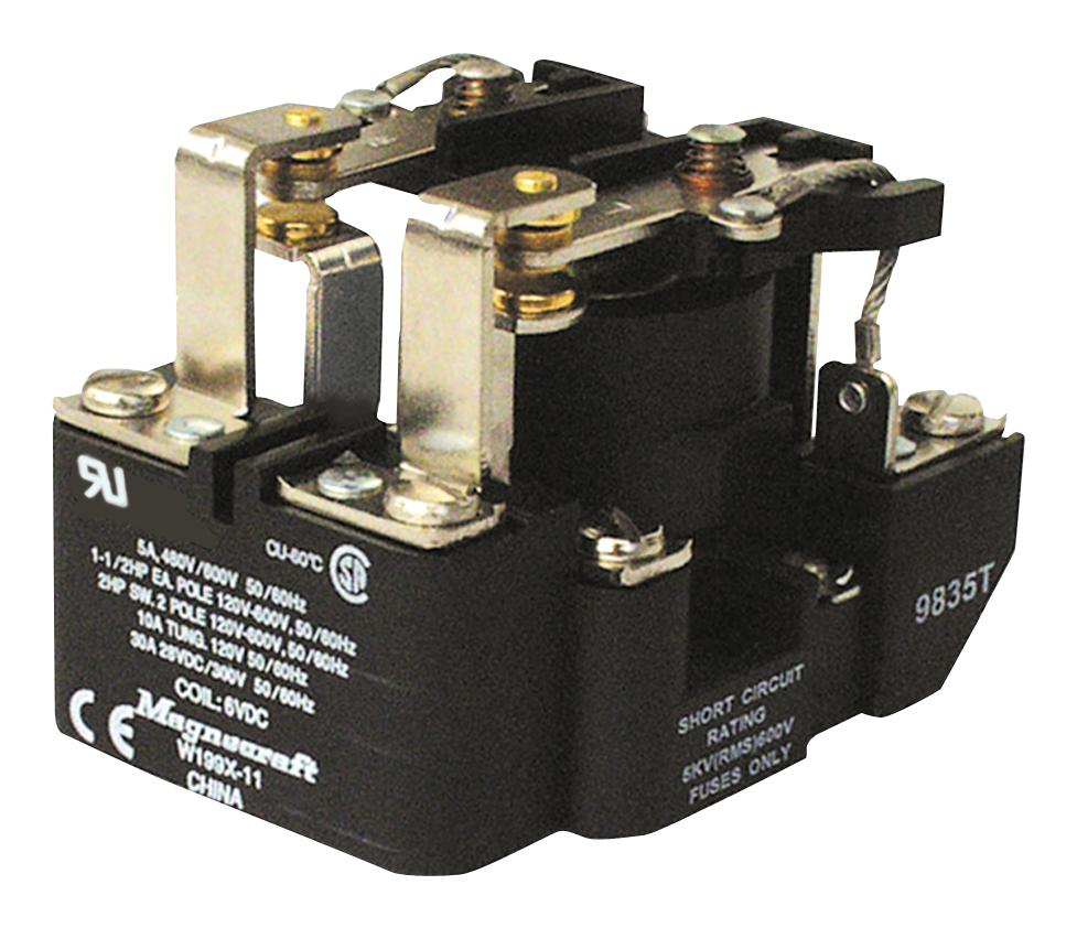 199X-8 RELAY, DPST-NO, 24VDC, 40A, PANEL SCHNEIDER ELECTRIC/LEGACY RELAY