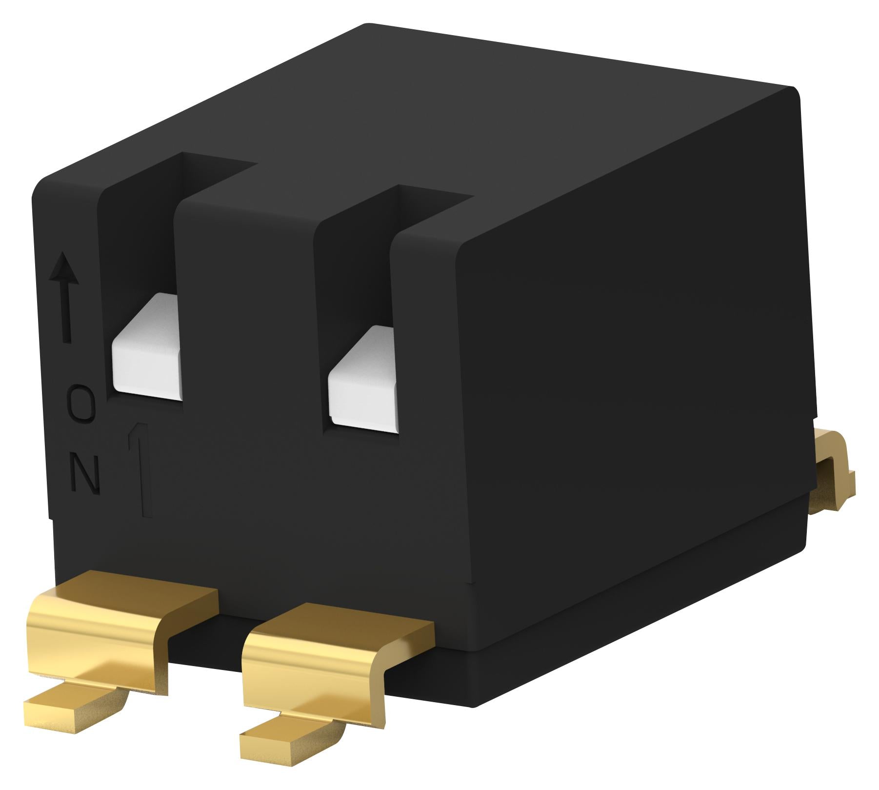 EDSP02SGRFNTU04 DIP SWITCH, 2POS, SPST, PIANO KEY, SMD ALCOSWITCH - TE CONNECTIVITY