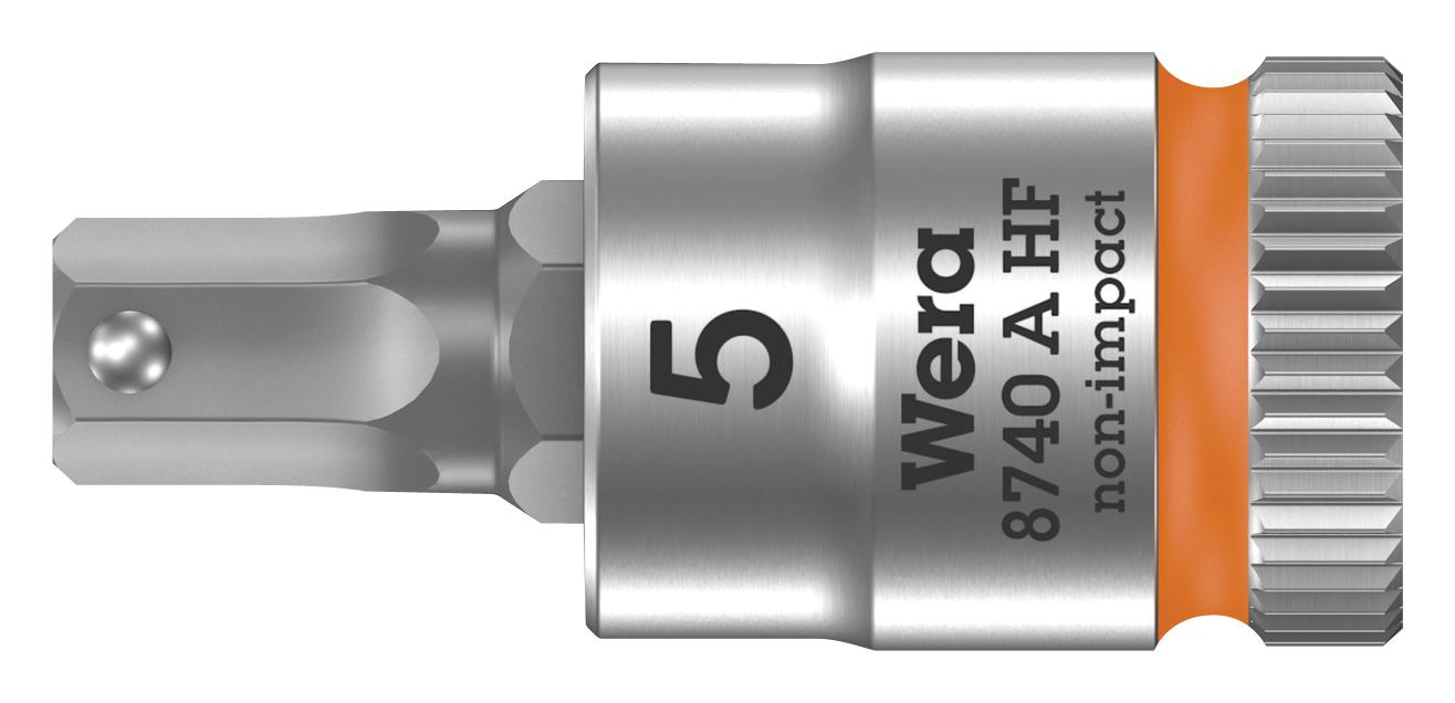 8740 5 X 28MM BIT SOCKET, HEX, SIZE 5MM, 28MM WERA
