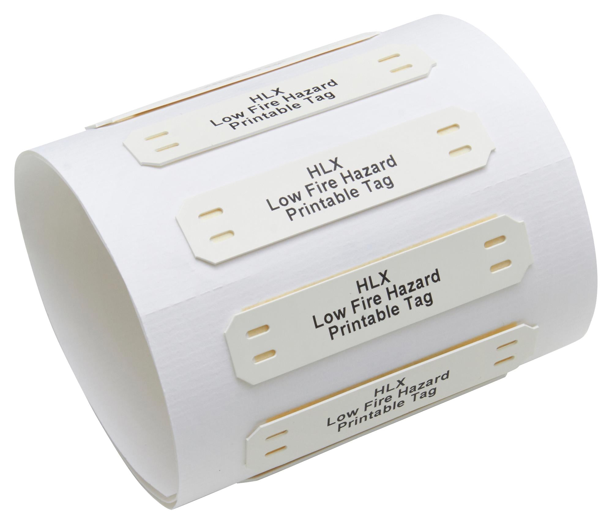 HLX253WE1TS038B CABLE MARKER, PO, 58MM X 25.3MM, WHITE RAYCHEM - TE CONNECTIVITY