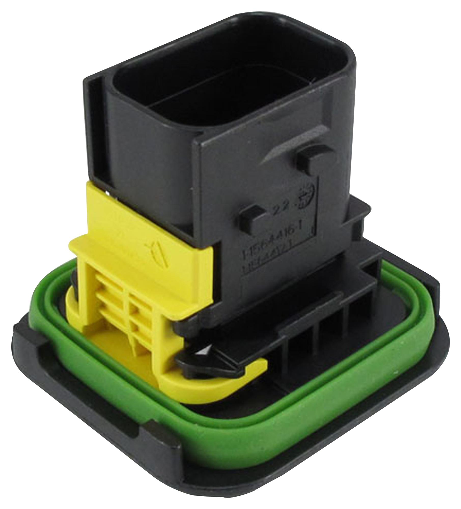 1-1564416-1 PLUG HOUSING, 8POS, GF PBT, BLACK TE CONNECTIVITY