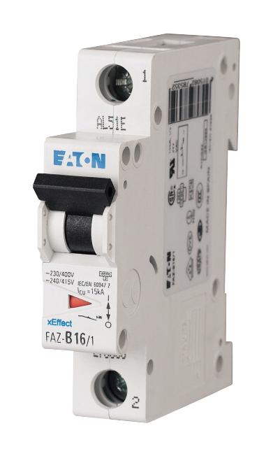 FAZ-B2/1 MINIATURE CIRCUIT BREAKER, 1 POLE, 2A EATON MOELLER