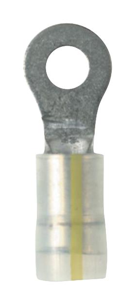 PK10-6R-L TERMINAL, RING TONGUE, #6, 10AWG, YELLOW PANDUIT