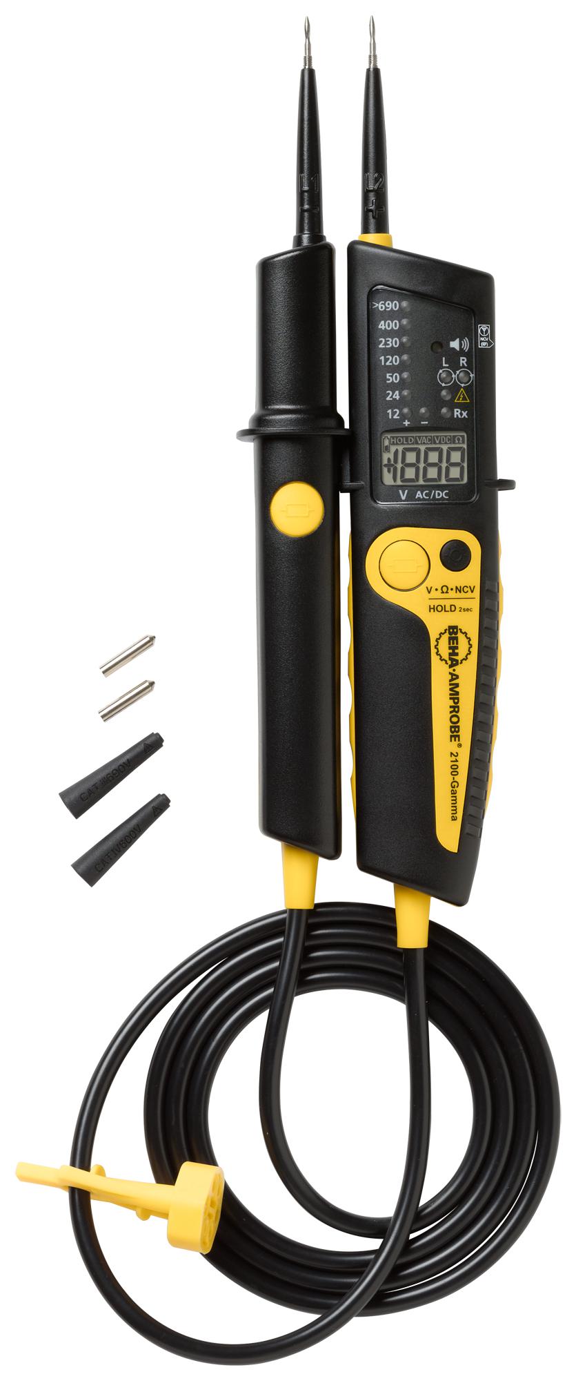 2100-GAMMA TWO POLE VOLTAGE TESTER, 1000VAC/1200VDC BEHA-AMPROBE
