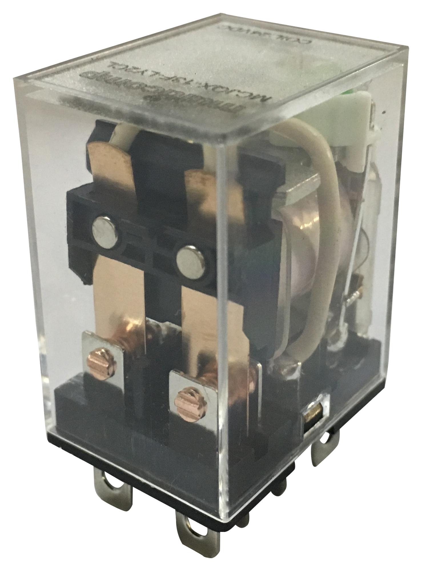 MCJQX-13F-LY2CL-24VDC POWER RELAY, 24VDC, 10A, DPDT, SOCKET MULTICOMP