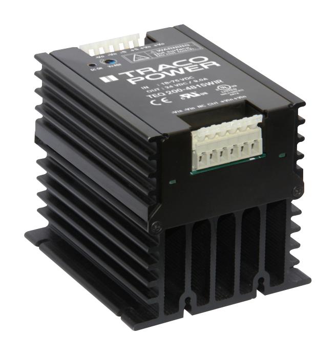 TEQ 200-4812WIR DC-DC CONVERTER, 12V, 18A TRACO POWER
