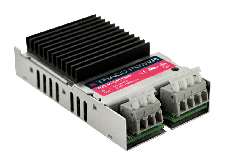 TEQ 40-2415WIR DC-DC CONVERTER, 24V, 1.67A TRACO POWER