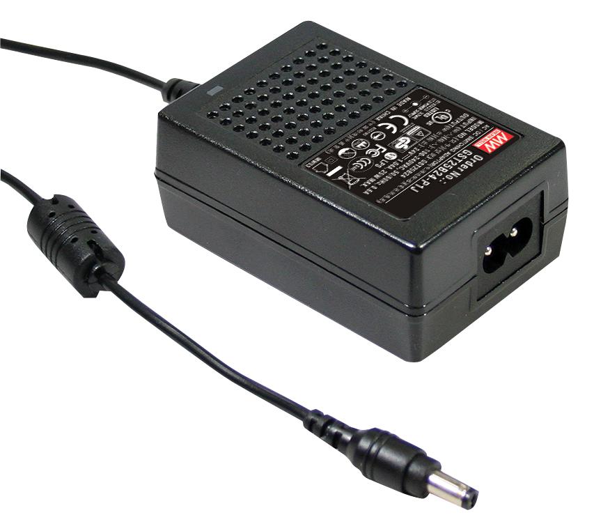 GST25B12-P1J ADAPTOR, AC-DC, 12V, 2.08A MEAN WELL