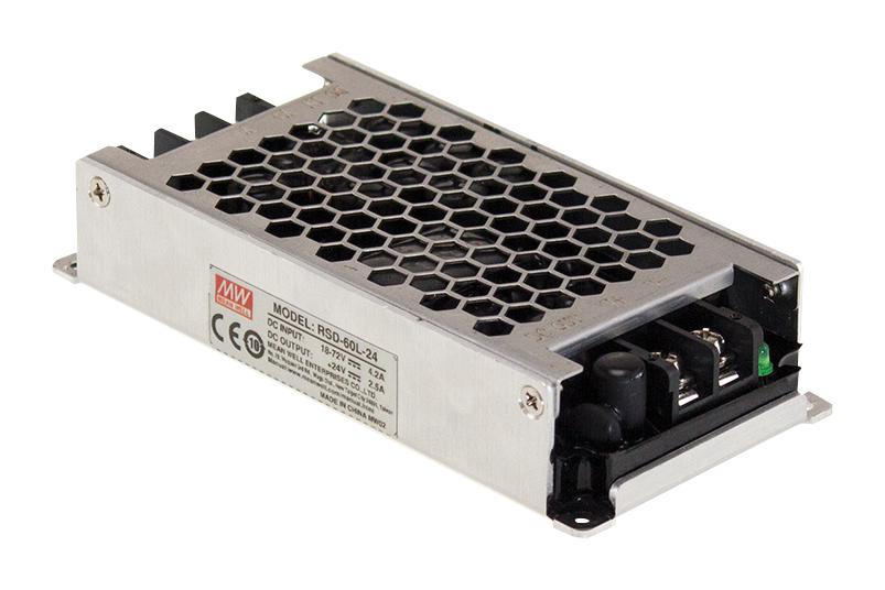 RSD-60H-3.3 DC-DC CONVERTER, 3.3V, 6A MEAN WELL