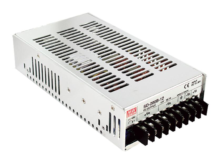 SD-200B-24 DC-DC CONVERTER, 24V, 8.4A MEAN WELL
