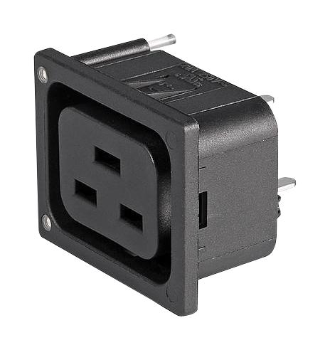 3-103-016 IEC OUTLET J, 16A, 250VAC, THT, PANEL SCHURTER