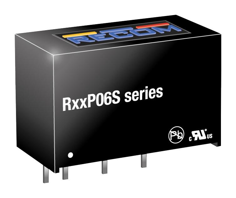 R12P06S DC-DC CONVERTER, 12V, 0.167A RECOM POWER