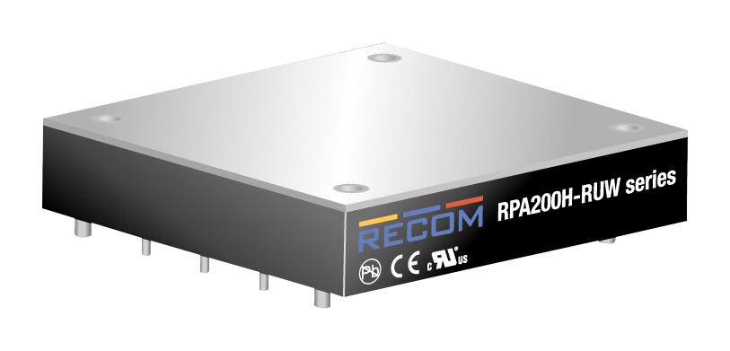 RPA200H-11015SRUW/P DC-DC CONVERTER, 15V, 13.5A RECOM POWER