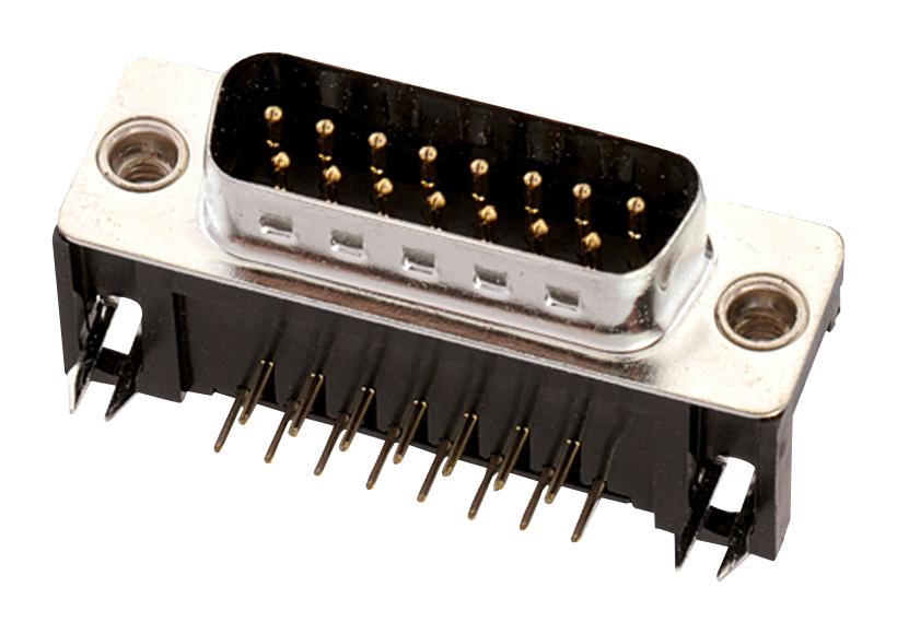 618009233721 D-SUB CONN, R/A, PLUG, 9POS, TH WURTH ELEKTRONIK