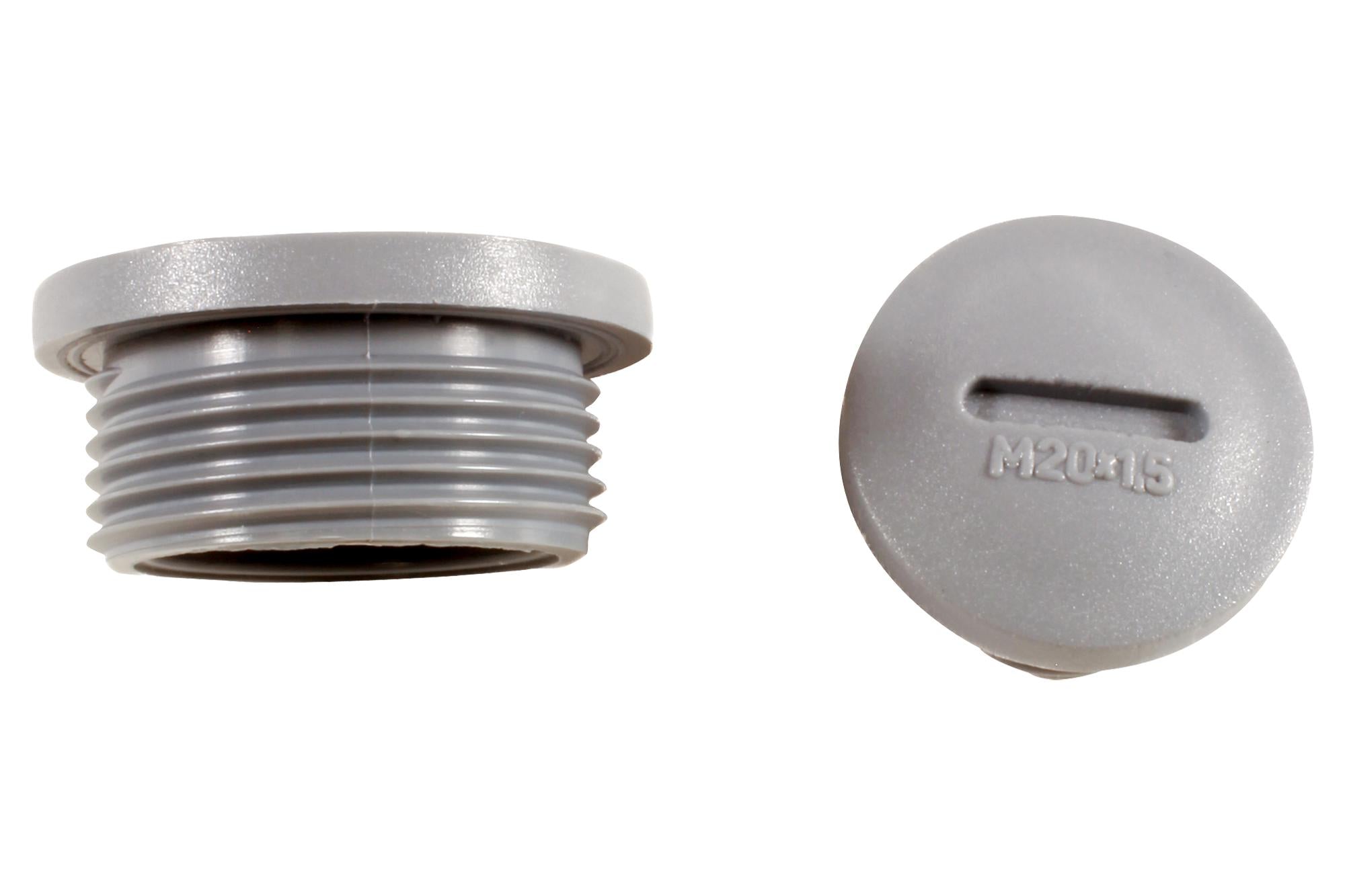 HPP16 SL080 HOLE PLUG, POLYAMIDE 6, PG 16, SLATE ALPHA WIRE