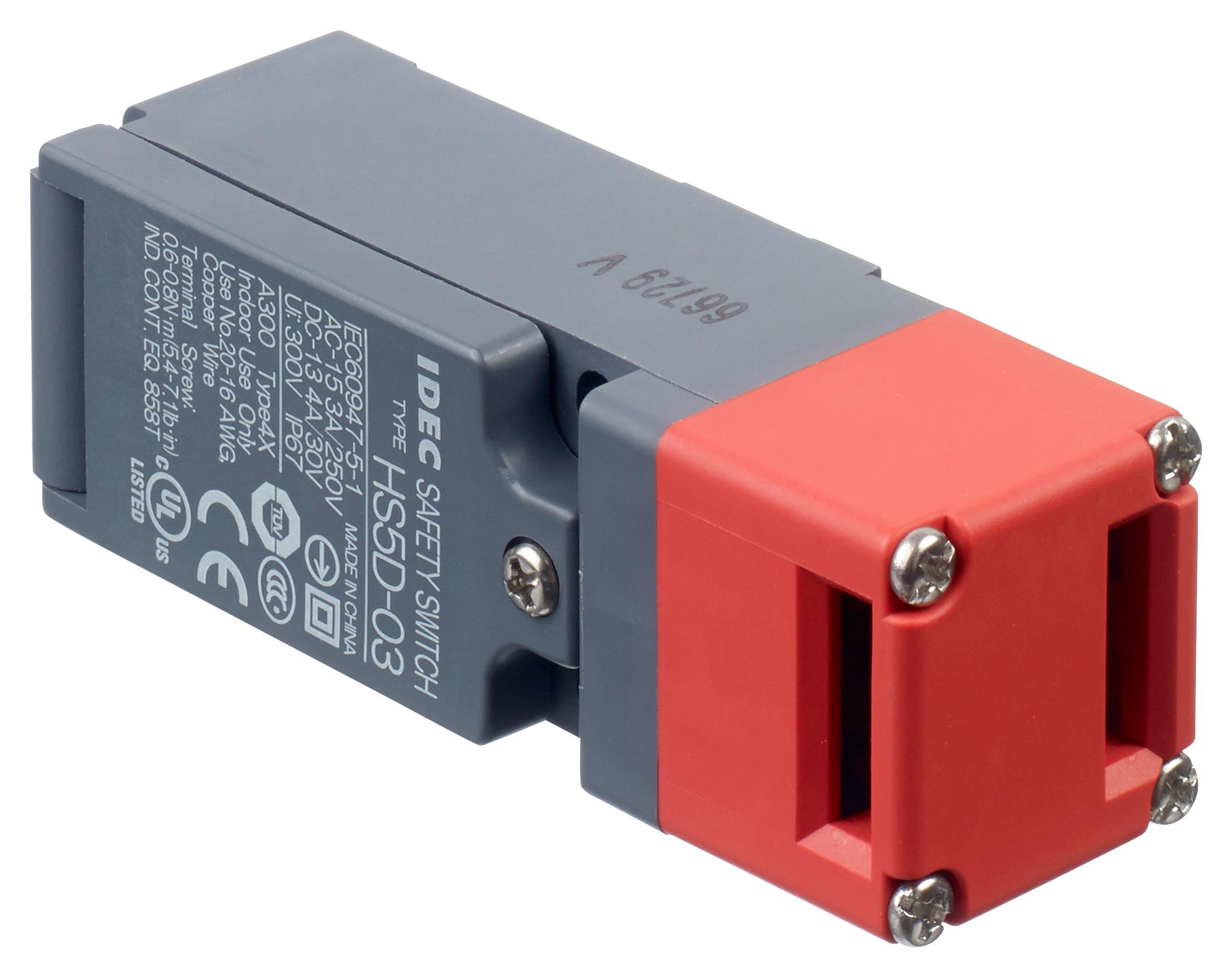 HS5D-03RNP SAFETY SW, 3PST-NC, 10A, 250VAC, SCREW IDEC