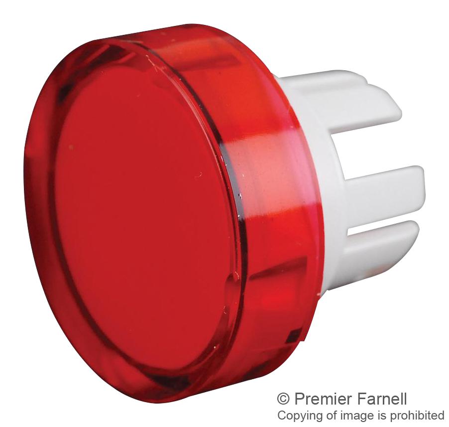 51-933.2 ROUND LENS, RED, PLASTIC EAO