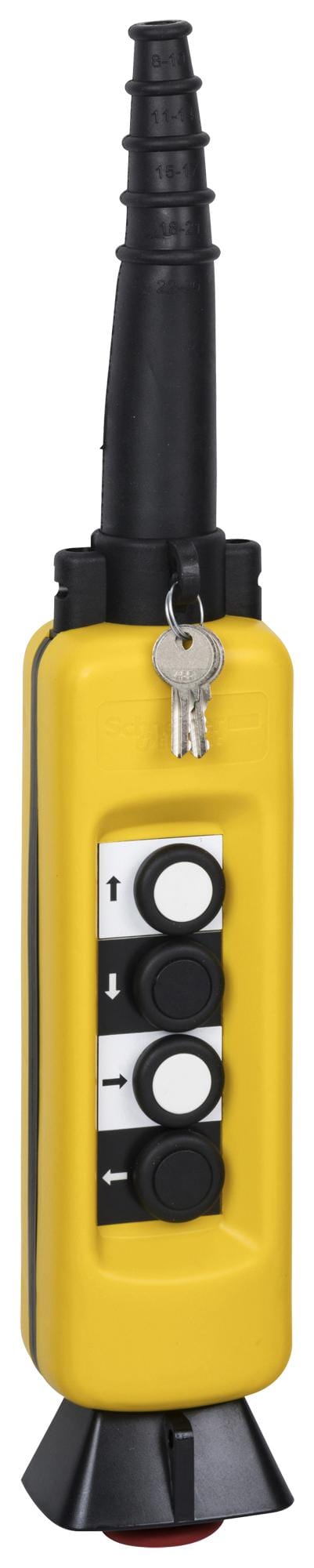 XACA04SPEC0279 PUSHBUTTON PENDANT STATION, 4BUTTON, 3A SCHNEIDER ELECTRIC