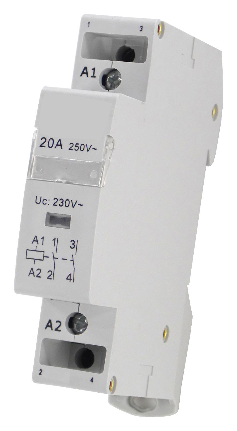MCEUC1-20-2NOB MODULAR CONTACTOR, DPST-NO, 20A, 24VAC MULTICOMP