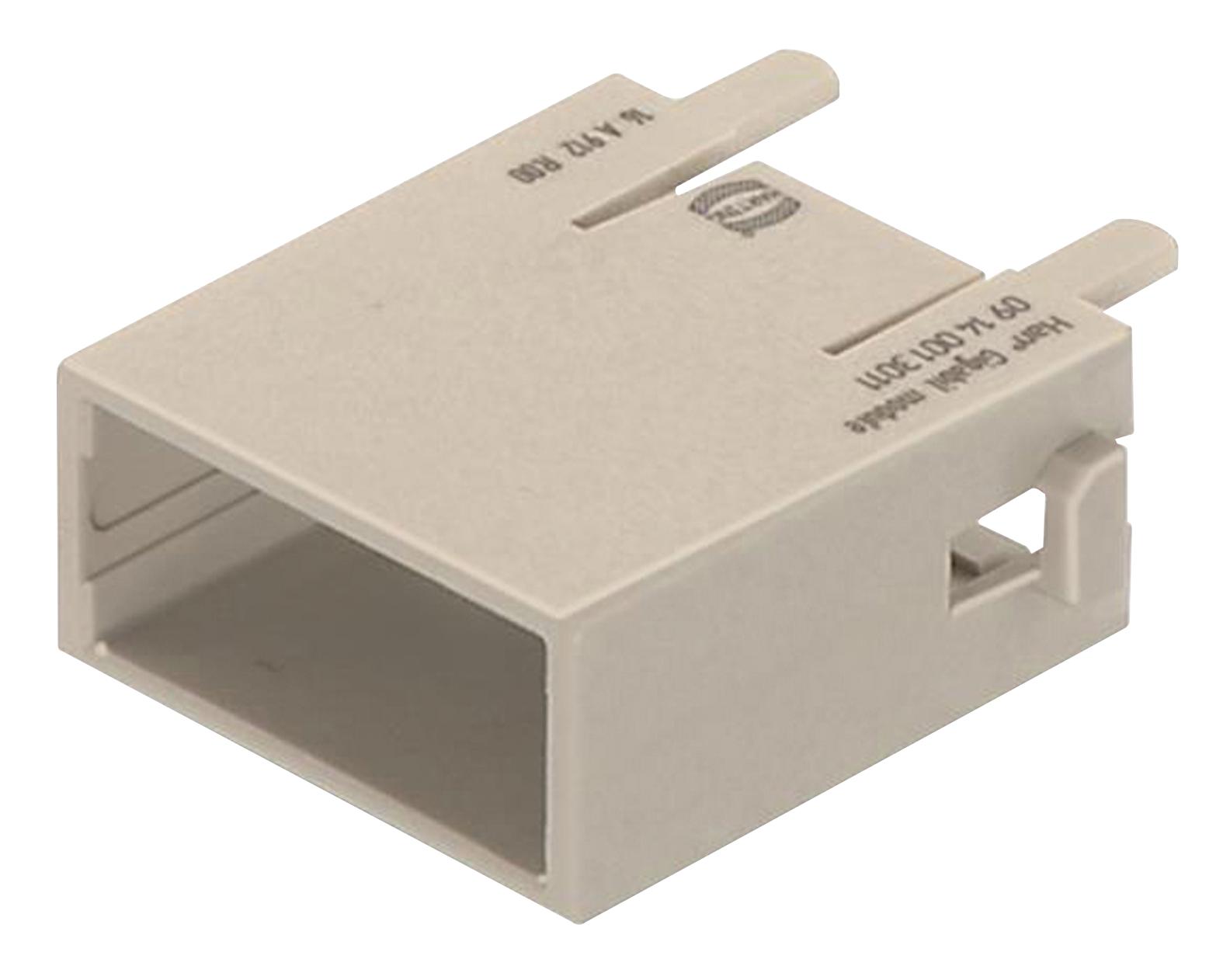 09140013011 ADAPTER MODULE, POLYCARBONATE, GREY HARTING