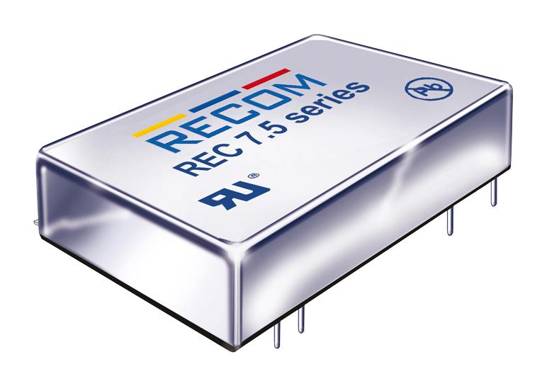 REC7.5-2415DRW/H2/A/M CONVERTER, DC/DC, 7.5W, 4KV, +/-15V RECOM POWER