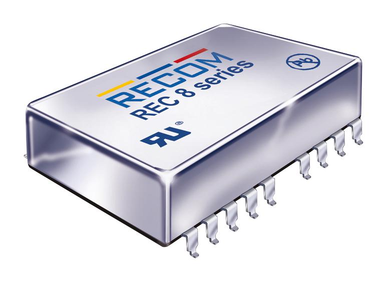 REC8-1205SRW/H2/A/M DC-DC CONVERTER, 5V, 1.6A RECOM POWER