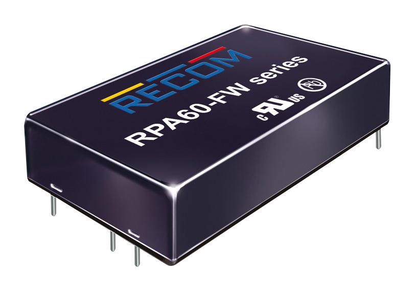 RPA60-2415SFW/P DC-DC CONVERTER, 15V, 4A RECOM POWER