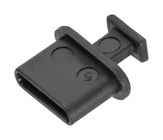 726144001 CAP, PE, BLACK, USB CONN WURTH ELEKTRONIK