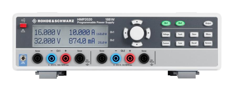 R&S HMP2020 BENCH POWER SUPPLY, PROG, 2CH, 10A, 32V ROHDE & SCHWARZ