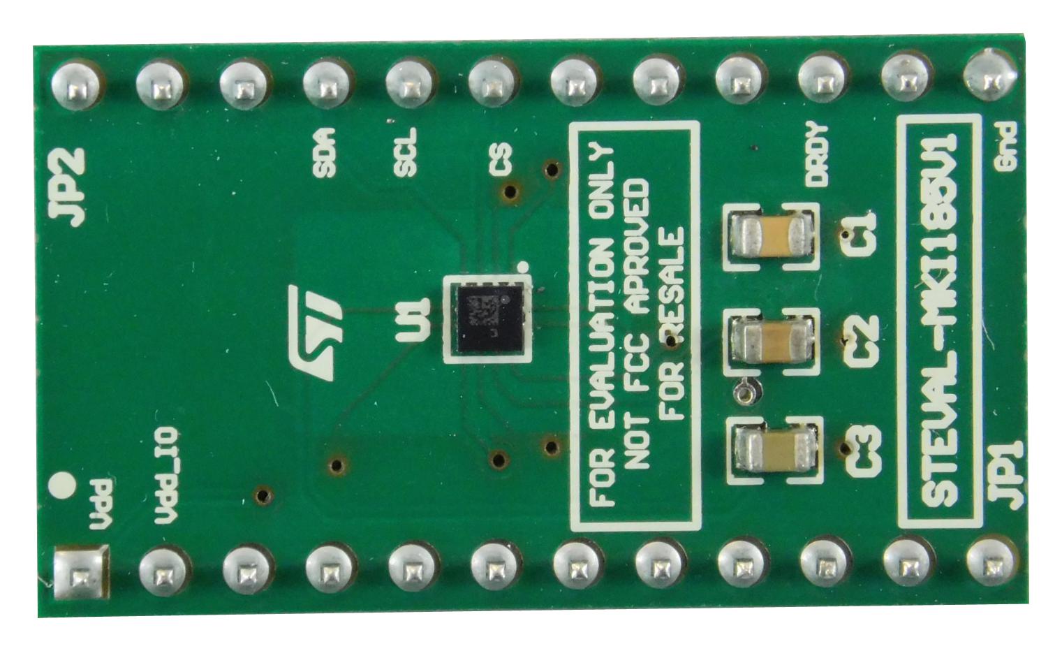 STEVAL-MKI185V1 ADAPTER BOARD, EVALUATION OF MEMS DEVICE STMICROELECTRONICS