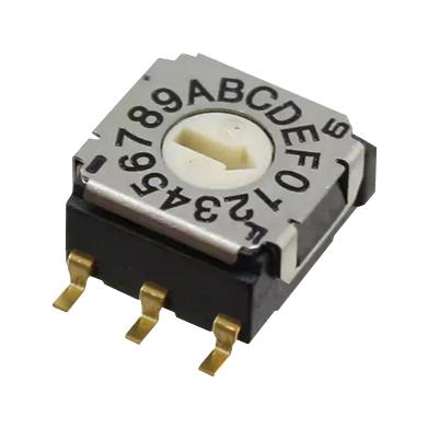 SH-7070TB ROTARY CODE SW, 16POS, HEX COMP0.1A, 5V NIDEC COPAL ELECTRONICS