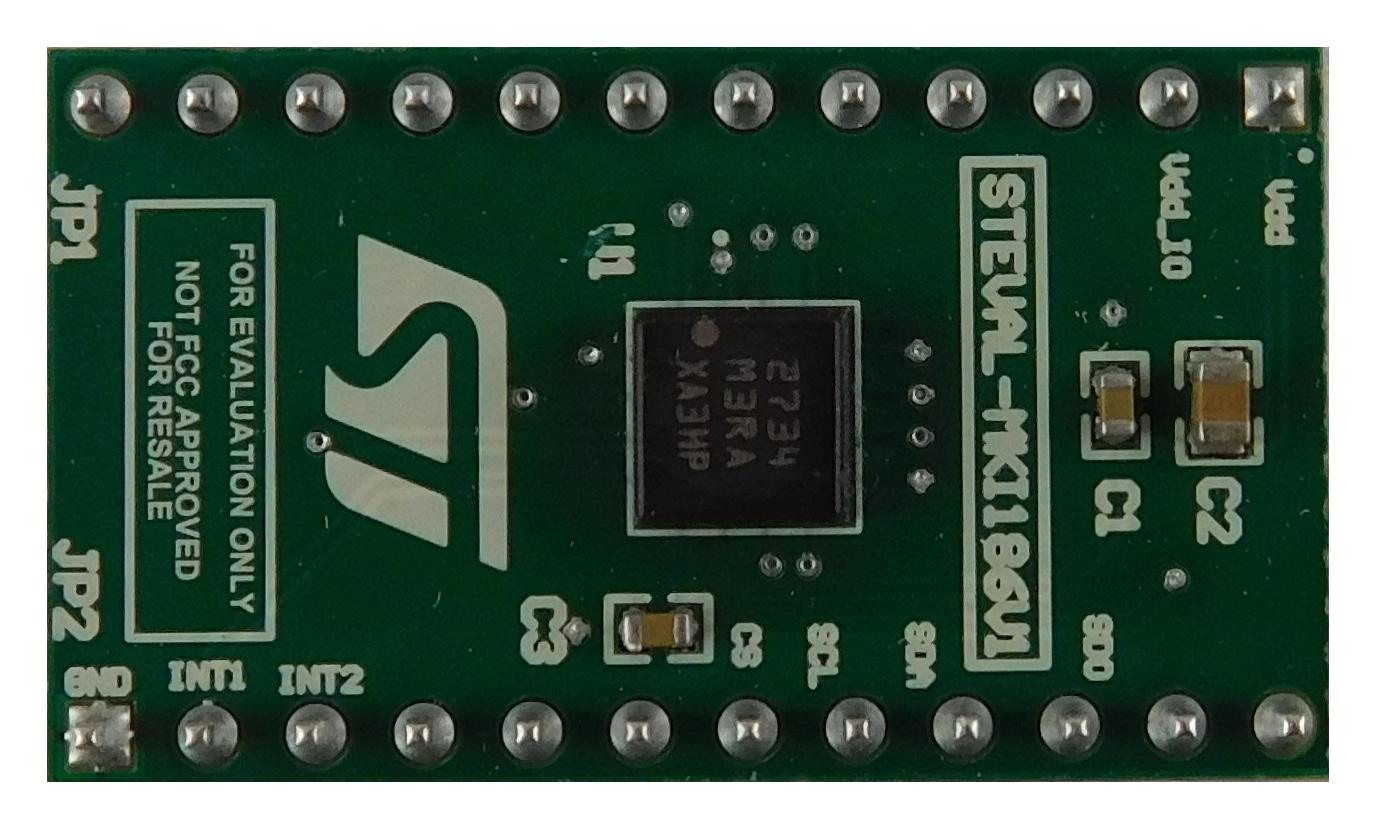 STEVAL-MKI186V1 ADAPTER BOARD, MEMS MOTHERBOARD STMICROELECTRONICS