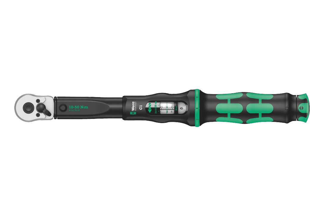 CLICK-TORQUE C 1 TORQUE WRENCH W/REV. RATCHET, 1/2" DRIVE WERA