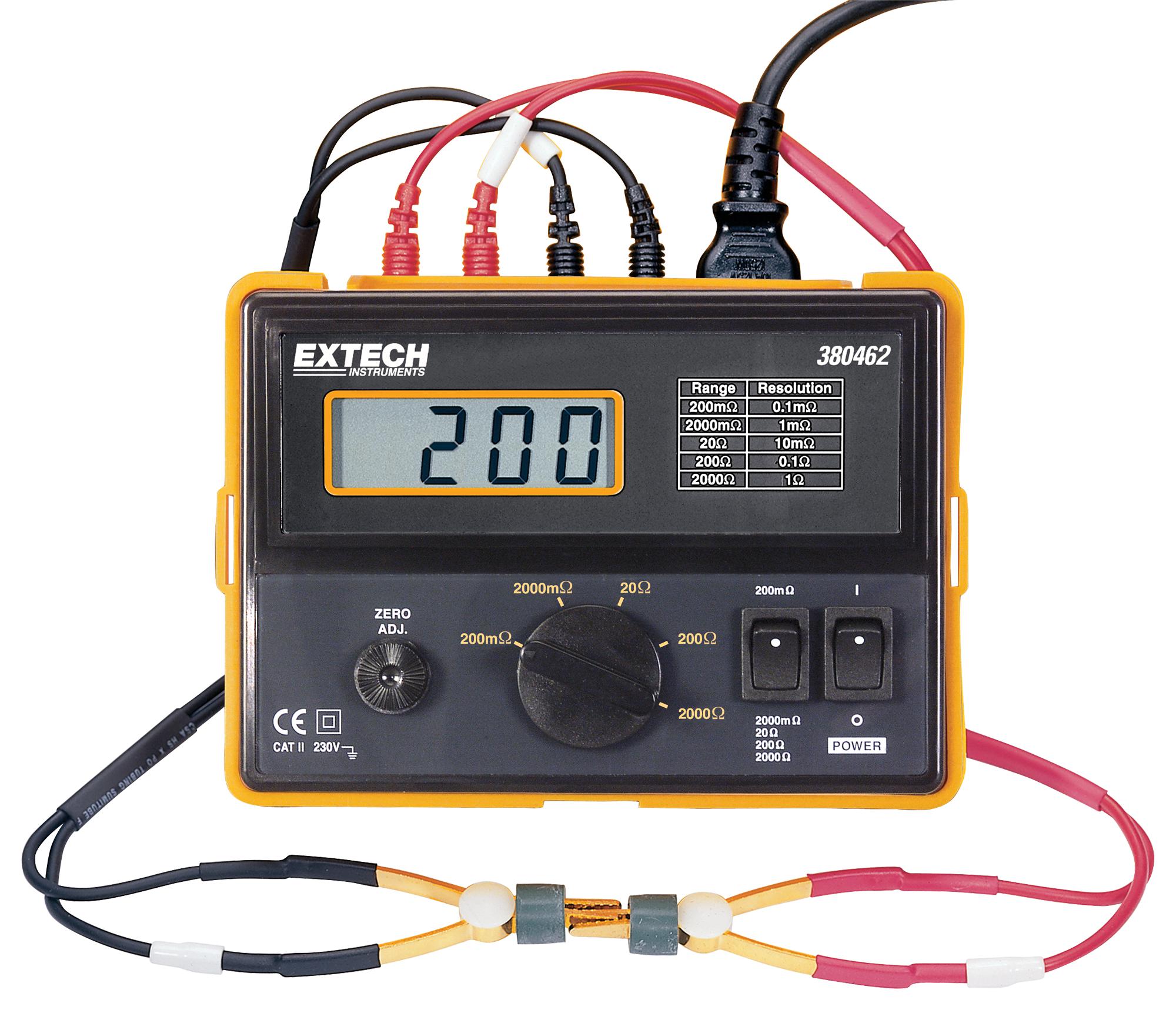 380462 PRECISION MILLIOHM METER, 220VAC, 4-WIRE EXTECH INSTRUMENTS