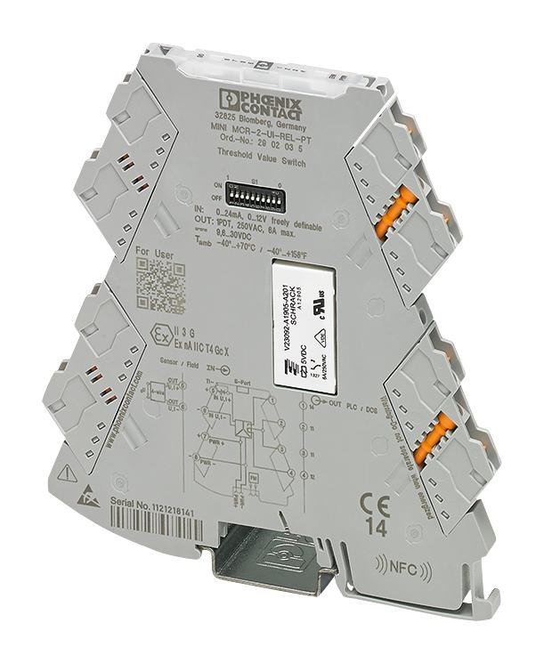 2902035 LIMIT VALUE SWITCH, 24VDC, DIN RAIL PHOENIX CONTACT