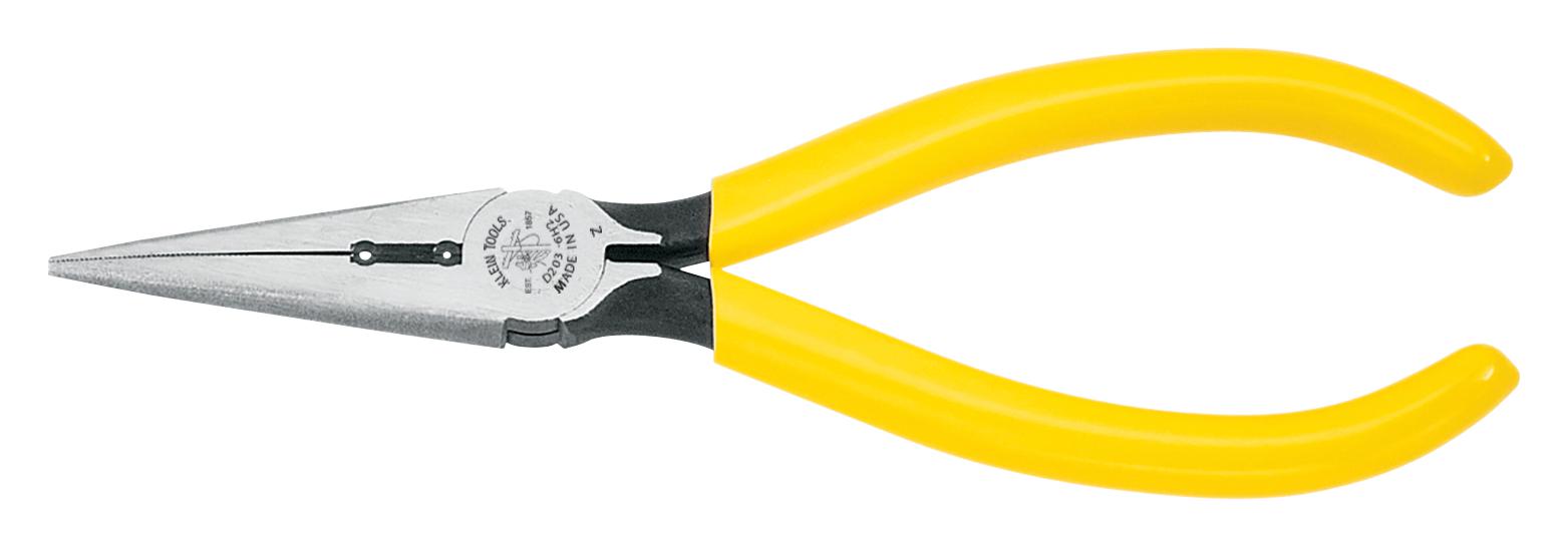 D203-6H2 PLIER, LONG NOSE, 168.3MM KLEIN TOOLS