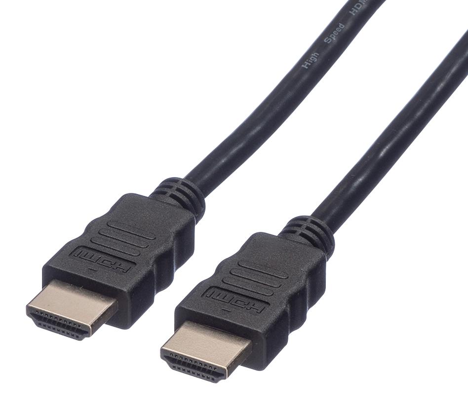 11.04.5547 CABLE, HDMI A PLUG-PLUG, BLACK, 10M ROLINE
