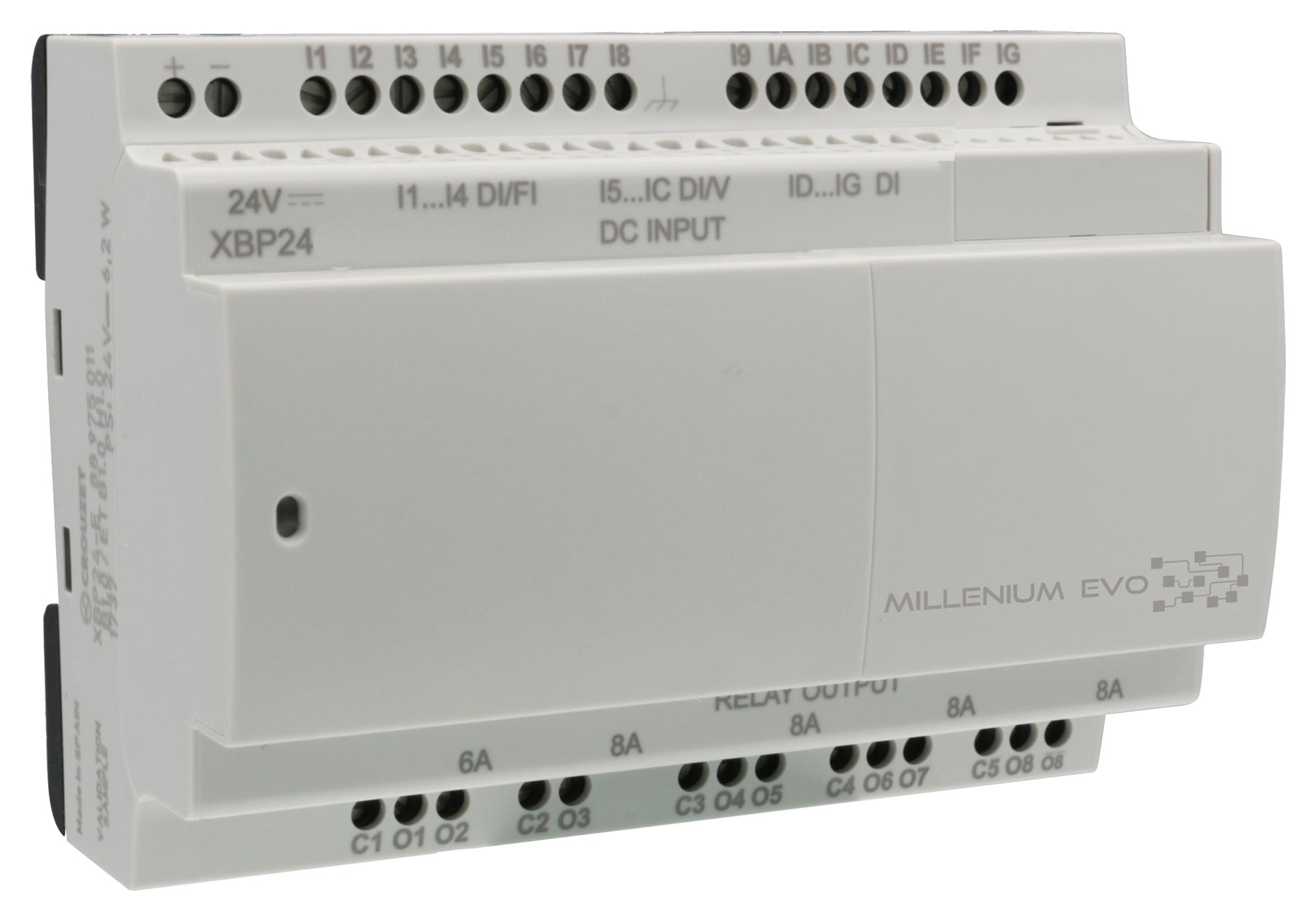 88975001 LOGIC CONTROLLER, 36-I/P, 8-O/P, 24VDC CROUZET