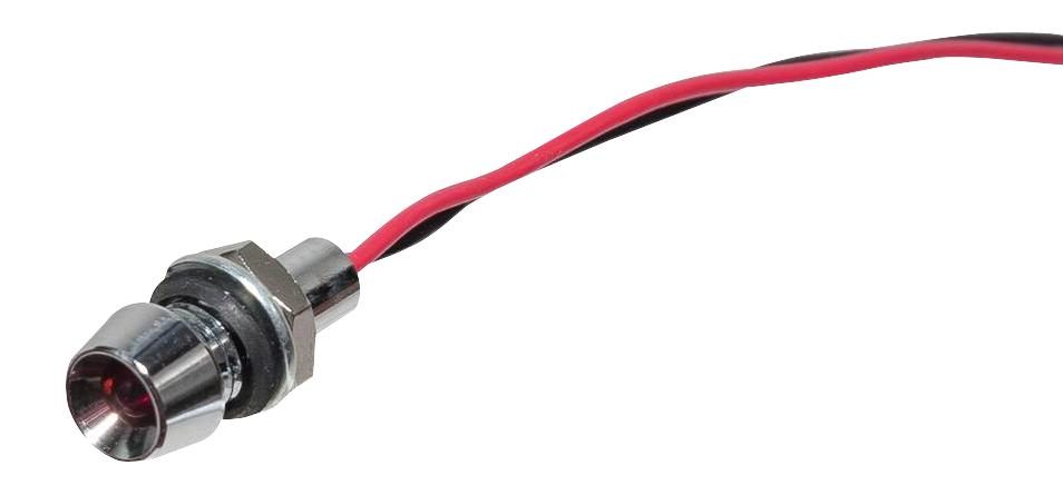 L60D-R5-W INDICATOR, LED PANEL MNT, 5.9MM, RED VCC (VISUAL COMMUNICATIONS COMPANY)