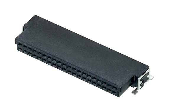 M55-6104042R CONN, RCPT, R/A, 40POS, 2ROW, 1.27MM HARWIN