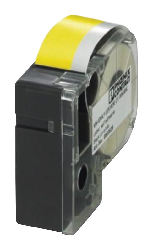 0803943 LABEL PRINTER TAPE, BLACK ON YELLOW, 8M PHOENIX CONTACT
