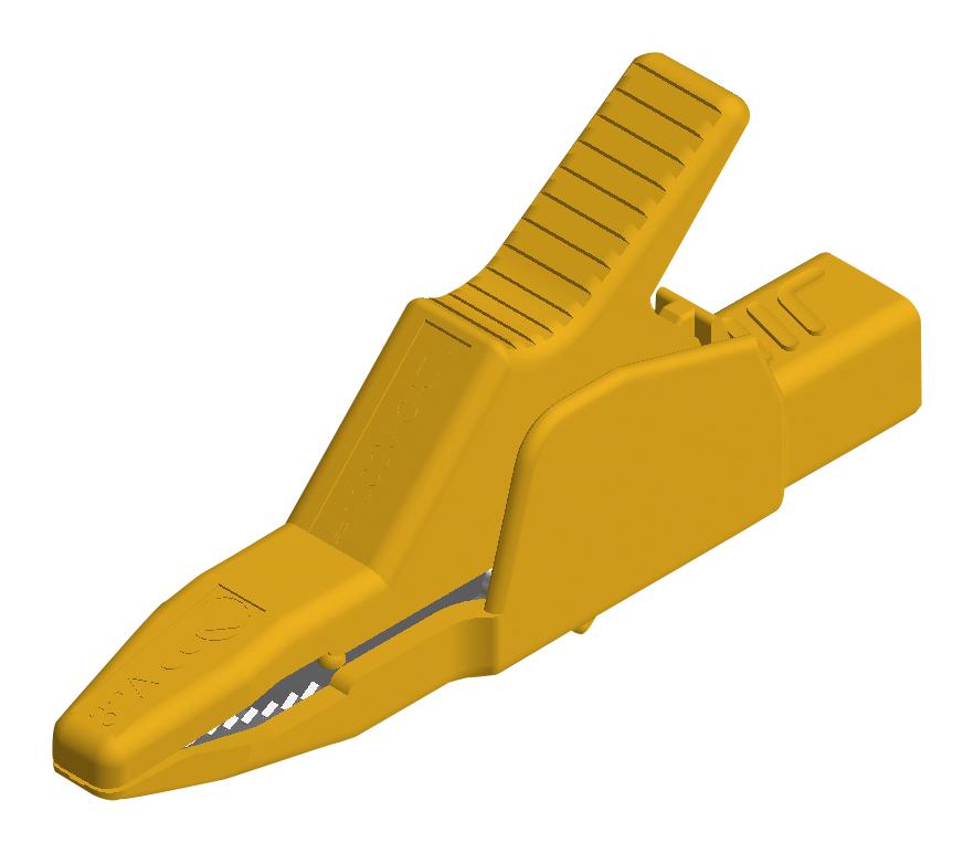 972405103 CROCODILE CLIP, 30MM, YELLOW, 32A HIRSCHMANN TEST AND MEASUREMENT