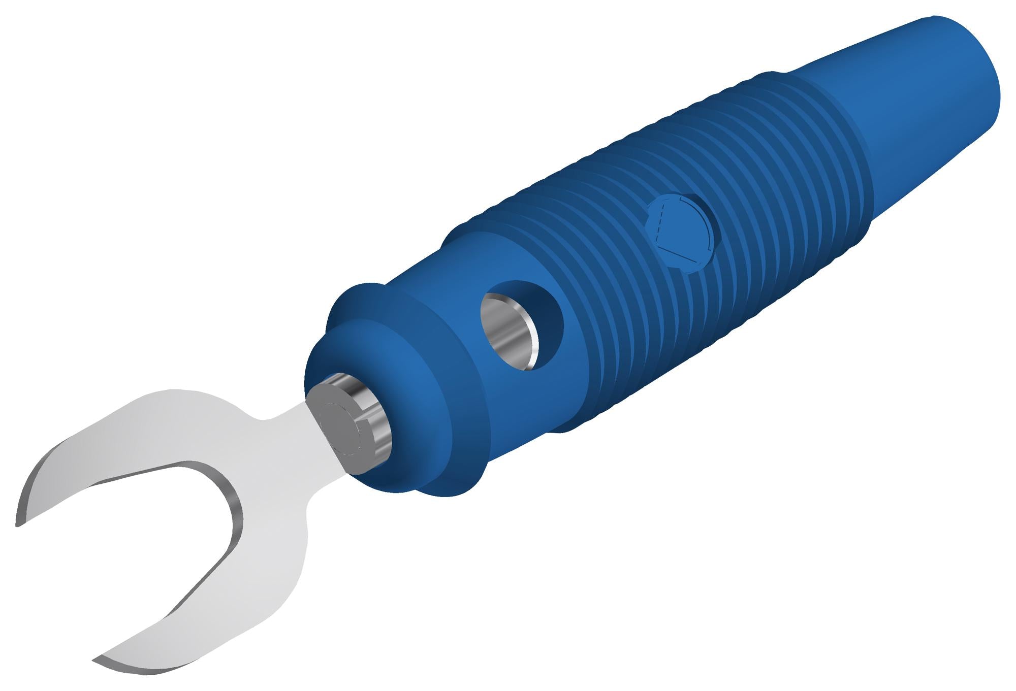 930585102 CONN, BANANA, PLUG, 30A, SOLDER, BLU HIRSCHMANN TEST AND MEASUREMENT