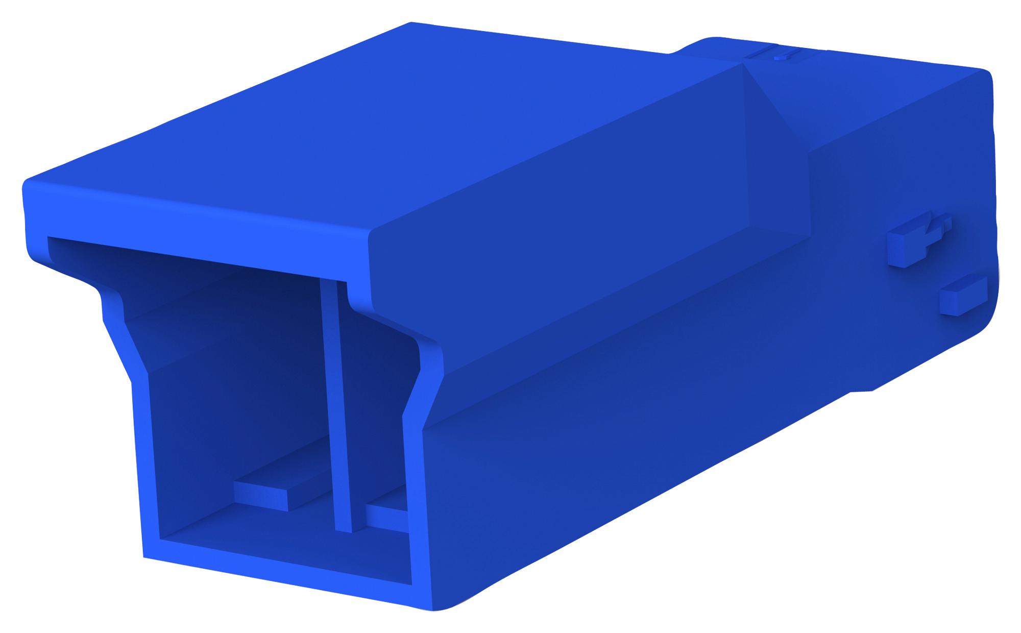 2-1565085-3 RCPT HOUSING, 2POS, PA 66, BLUE TE CONNECTIVITY